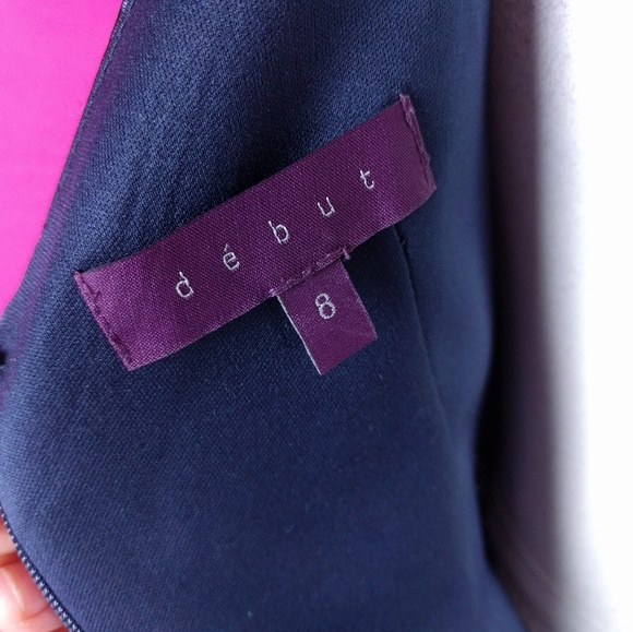 @ Debut size 8 sheath floral dress empire waist - Picture 7 of 7